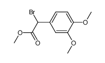 methyl α-bromo-3,4-dimethoxyphenylacetate Structure