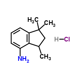 1,1,3-Trimethyl-2,3-dihydro-1H-inden-4-amine hydrochloride structure