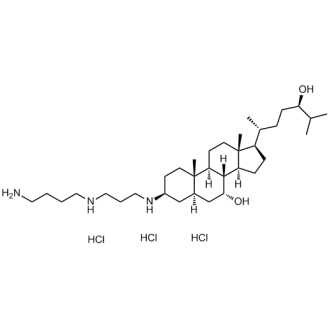 脱磺基奎胺(三盐酸盐)结构式