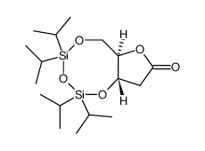 (6aR,9aS)-2,2,4,4-tetraisopropyltetrahydro-8H-furo[3,2-f ][1,3,5,2,4]trioxadisilocin-8-one结构式
