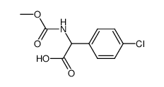 2-(4-chlorophenyl)-2-((methoxycarbonyl)amino)acetic acid结构式