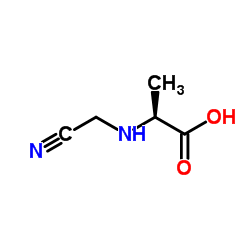 L-Alanine, N-(cyanomethyl)- (9CI)结构式