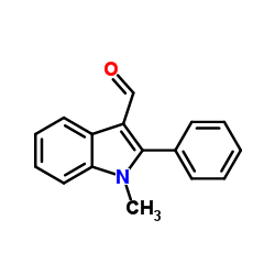 Methyl-2-phenyl -3-formylindole Structure