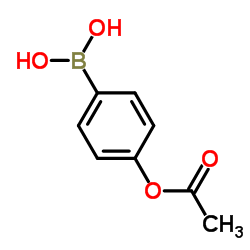 4-乙酰氧基苯基硼酸结构式