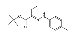 tert-butyl 2-(2-(p-tolyl)hydrazono)butanoate结构式