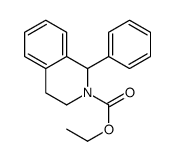 ethyl 1-phenyl-3,4-dihydro-1H-isoquinoline-2-carboxylate结构式