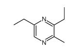3,5-diethyl-2-methyl pyrazine结构式