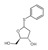 phenyl 2-deoxy-1-thio-D-erythro-pentofuranoside结构式