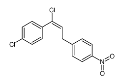 1-[3-chloro-3-(4-chlorophenyl)prop-2-enyl]-4-nitrobenzene结构式