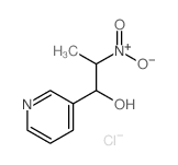 3-Pyridinemethanol,a-(1-nitroethyl)-, hydrochloride (1:1)结构式
