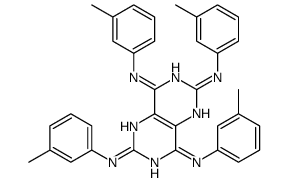 2,4,6,8-Tetrakis(m-toluidino)pyrimido[5,4-d]pyrimidine结构式