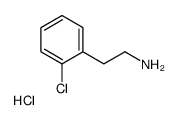 2-(2-Chlorophenyl)ethanamine hydrochloride结构式