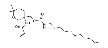 Undecyl-carbamic acid 5-acryloylamino-2,2-dimethyl-[1,3]dioxan-5-ylmethyl ester Structure