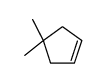 4,4-dimethylcyclopentene结构式