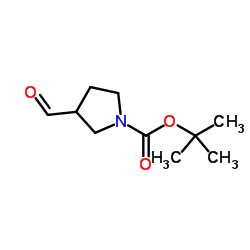 (R)-tert-butyl 3-formylpyrrolidine-1-carboxylate Structure