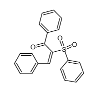 (E)-1,3-diphenyl-2-(phenylsulfonyl)prop-2-en-1-one结构式