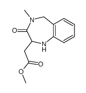 (2RS)-2,3,4,5-tetrahydro-4-methyl-3-oxo-1H-1,4-benzodiazepine-2-acetic acid methyl ester结构式