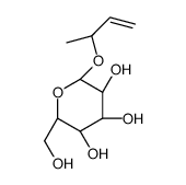 1-甲基-2-丙烯基 beta-D-吡喃葡萄糖苷结构式