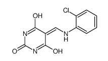 5-[(2-chloroanilino)methylidene]-1,3-diazinane-2,4,6-trione Structure