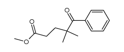 methyl 4-benzoyl-4-methylvalerate结构式