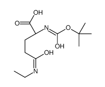 BOC-N-GAMMA-ETHYL-L-GLUTAMINE structure