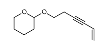 2-hex-5-en-3-ynoxyoxane Structure