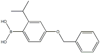 4-Benzyloxy-2-isopropylphenylboronic acid结构式