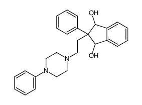 2-phenyl-2-[2-(4-phenylpiperazin-1-yl)ethyl]-1,3-dihydroindene-1,3-diol Structure