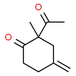Cyclohexanone, 2-acetyl-2-methyl-4-methylene- (9CI) structure