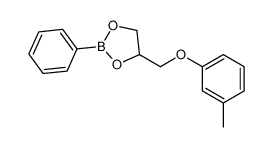 benzeneboronic acid cyclic [(m-tolyloxy)methyl]ethylene ester Structure