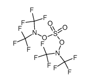 perfluoro(2,6-dimethyl-3,5-dioxa-4-thia-2,6-diazaheptane 4,4-dioxide)结构式