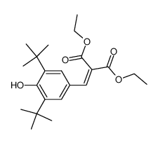 diethyl 2-(3,5-di-tert-butyl-4-hydroxybenzylidene)malonate结构式