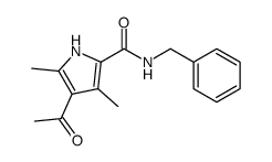 4-acetyl-N-benzyl-3,5-dimethyl-1H-pyrrole-2-carboxamide structure