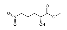 (S)-2-hydroxy-5-nitropentanoic acid methyl ester Structure