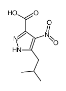 5-Isobutyl-4-nitro-1H-pyrazole-3-carboxylic Acid structure