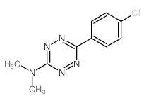 1,2,4,5-Tetrazin-3-amine,6-(4-chlorophenyl)-N,N-dimethyl-结构式