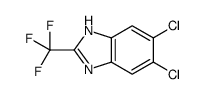 5,6-Dichloro-2-(trifluoromethyl)-1H-benzimidazole structure