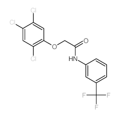 Acetamide,2-(2,4,5-trichlorophenoxy)-N-[3-(trifluoromethyl)phenyl]- Structure
