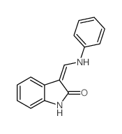 2H-Indol-2-one,1,3-dihydro-3-[(phenylamino)methylene]- structure