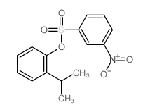 Benzenesulfonic acid,3-nitro-, 2-(1-methylethyl)phenyl ester结构式