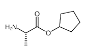 L-Alanine, cyclopentyl ester (9CI) structure