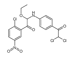 1-(2-chloro-5-nitrophenyl)-2-[4-(2,2-dichloroacetyl)anilino]-2-ethoxyethanone Structure