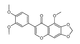5,3',4'-Trimethoxy-6,7-methylenedioxyisoflavone结构式