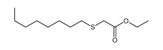 ethyl 2-octylsulfanylacetate结构式