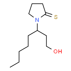 2-Pyrrolidinethione,1-[1-(2-hydroxyethyl)hexyl]- Structure