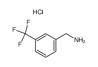 3-Trifluoromethyl-benzylamine; hydrochloride结构式