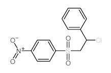 Benzene,1-[(2-chloro-2-phenylethyl)sulfonyl]-4-nitro- Structure