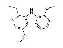 6,12-dimethoxy-3-ethyl-β-carboline结构式