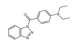 1H-1,2,3-benzotriazol-1-yl(4-diethylaminophenyl)-1,2-ethanedione结构式