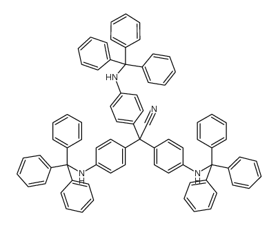 TRIS-[4-(TRITYLAMINO)-PHENYL]ACETONITRILE structure